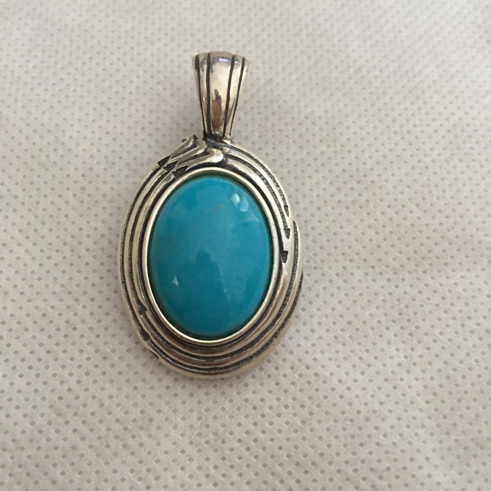 Turquoise Sterling Silver 925 Pendant